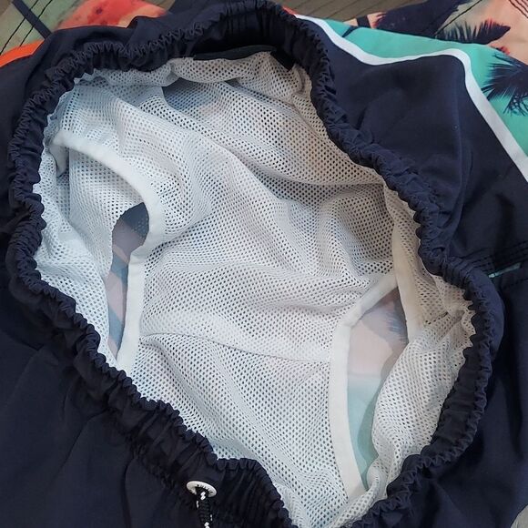 Pullin Men’s Short Jam Palm Tree Swim Trunks M - Picture 8 of 13